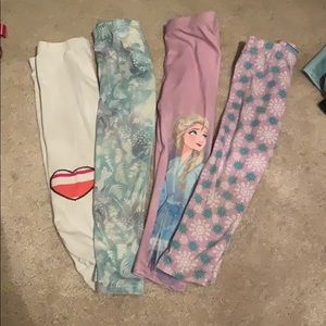 Legging bundle three Elsa, mustard and a heart